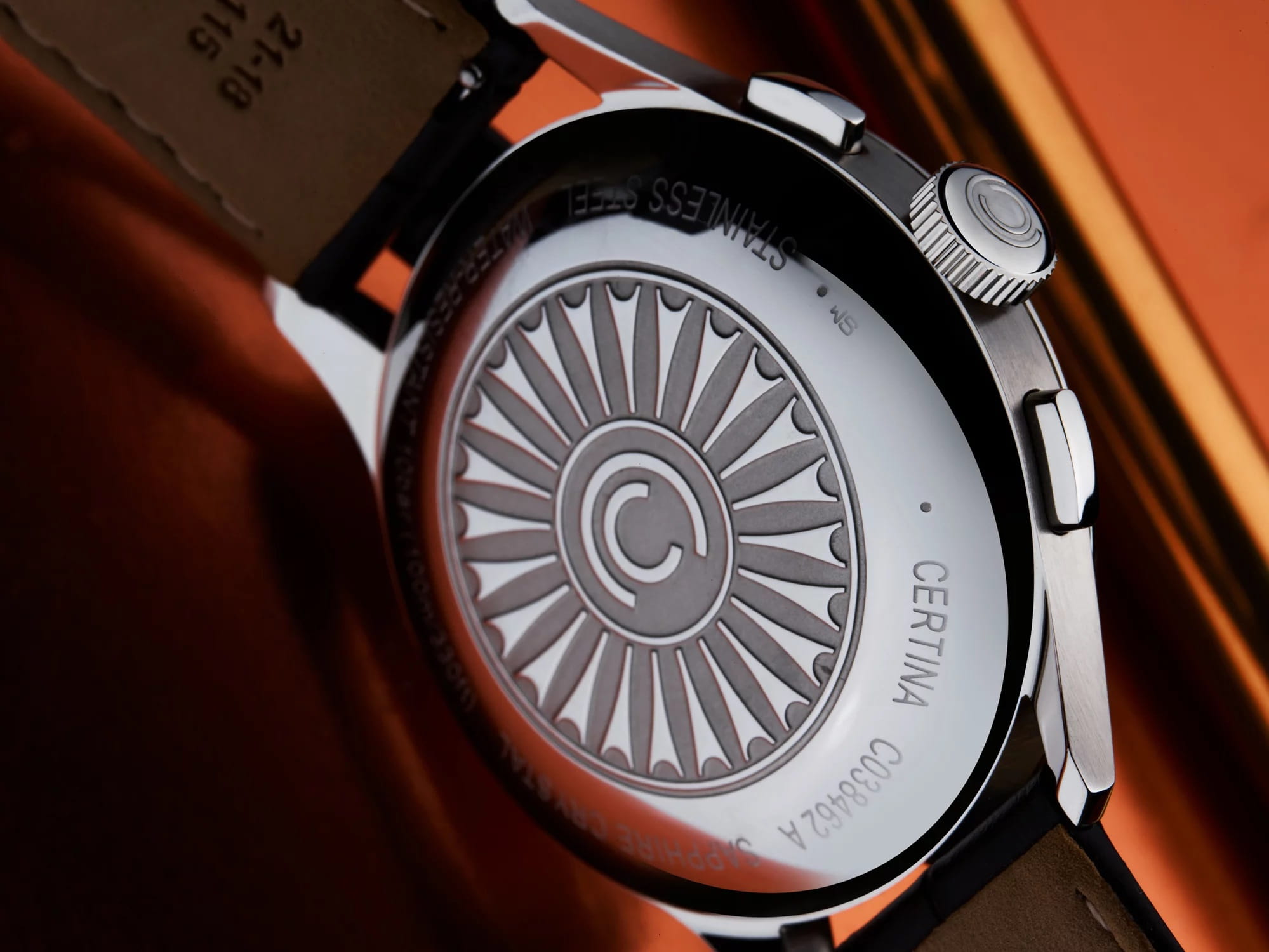 Certina Certina DS Automatic C038.462.16.037.00  - задняя крышка сталь металл корпуса, швейцария часы